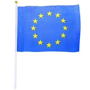 Vlajka EÚ mini 14x21cm