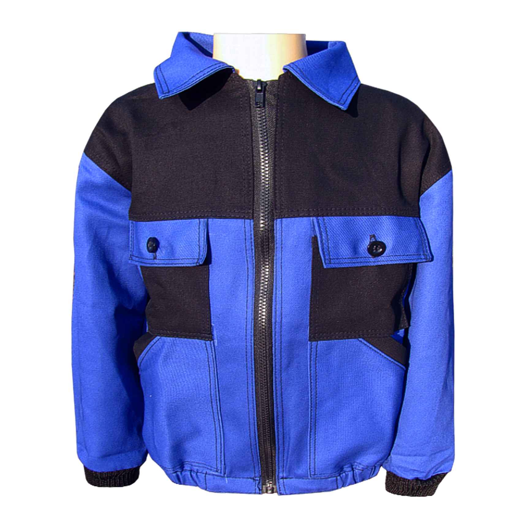 Monterková bunda detská NIKA modročierna 146 – 164, výroba a predaj pracovných odevov Tifantex