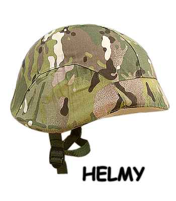 Maskáčové vojenské helmy - taktické maskáče