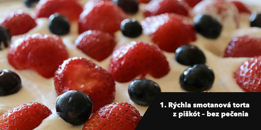 Smotanová torta bez pečenia