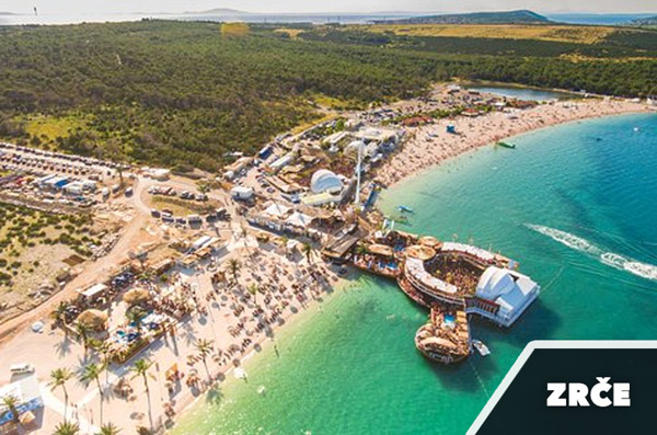 Pláž Zrče, Chorvátsko