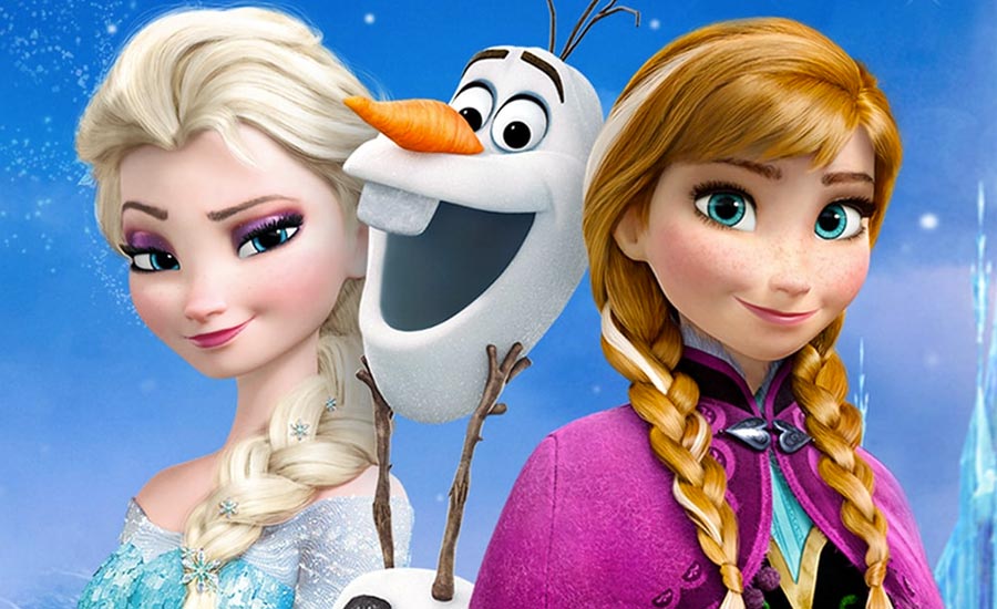 ladove kralovstvo Ana a Elsa dve sestry frozen zachrana kralovstva snehuliak Olaf