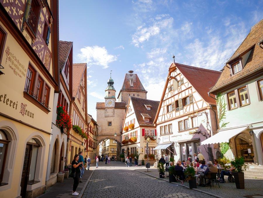 rothenburg ansbach mesto bavorsko stredoveke mesto
