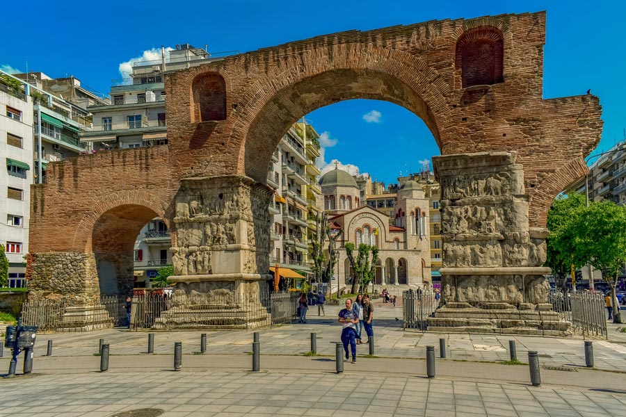 Thessaloniki Grecko grecky ostro stare hradby bazilika historicke pamiatky