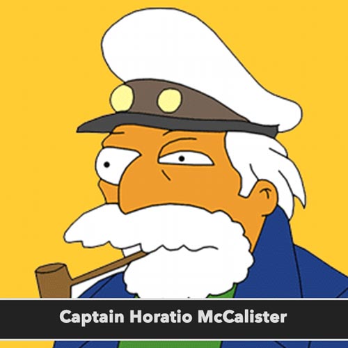 Captain Horatio McCalister postava simpsonovc