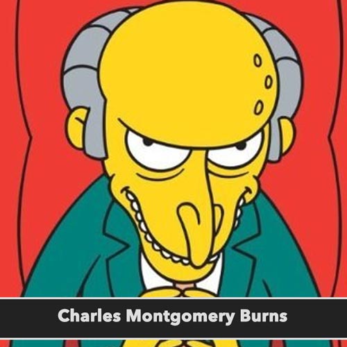 Charles Montgomery Burns Simpsonovci postavy