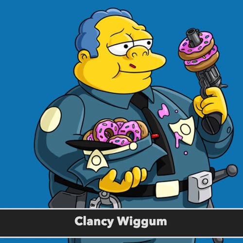 Clancy Wiggum postavy simpsonovci