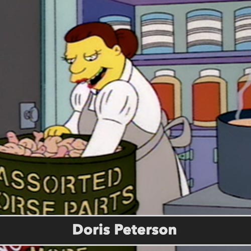Doris Peterson postavy simsponovci