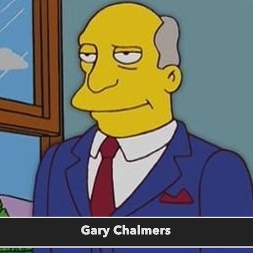Gary Chalmers postavy simsponovci