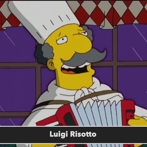 Luigi Risotto postavy simpsonovci