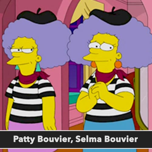 Patty Bouvier Selma Bouvier simpsonovci