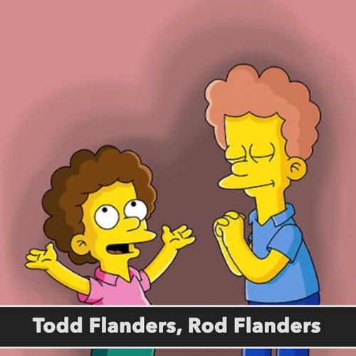 Todd Flanders Rod Flanders postavy simpsonovci