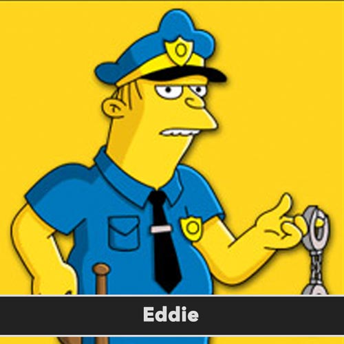 Policajt Eddie simpsonovci