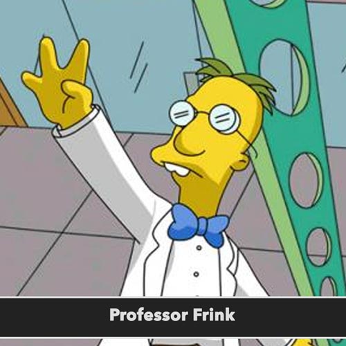 professor frink postavy simpsonovci