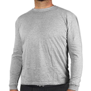 Tričko s dlhým rukávom Nátelník sivý