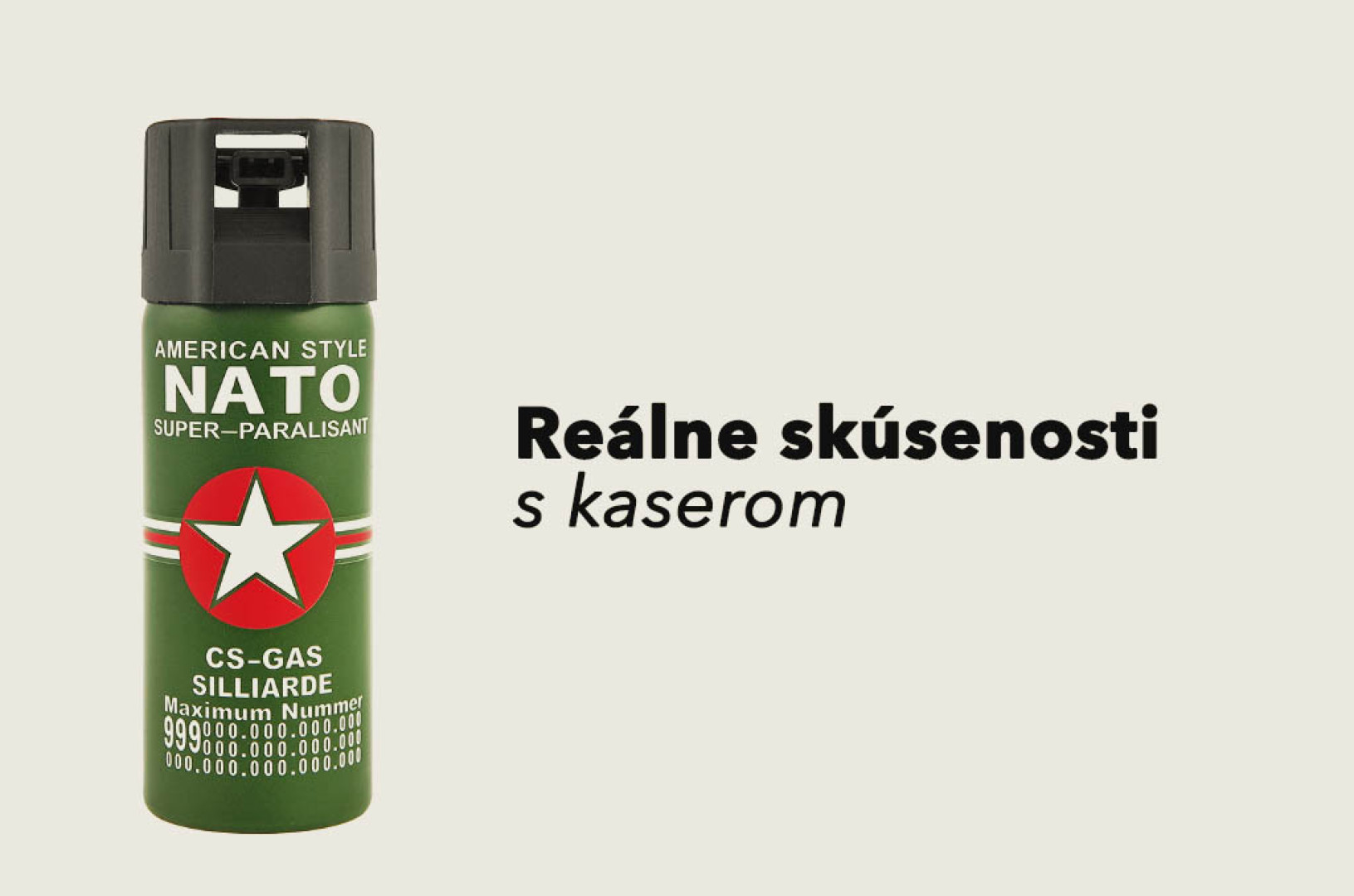 Slzný sprej - kaser - priame skúsenosti ľudí