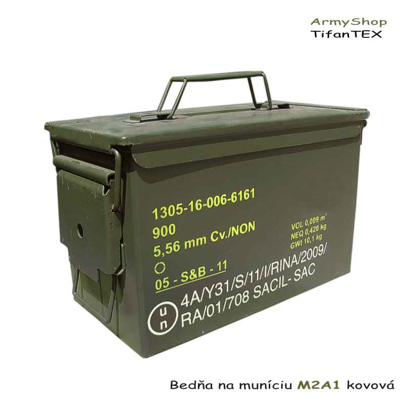 Bedňa na muníciu M2A1 kovová