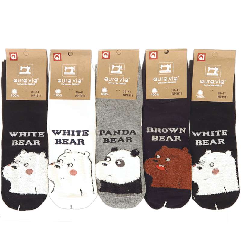 Dámske ponožky Panda aura.via 5ks NP1911