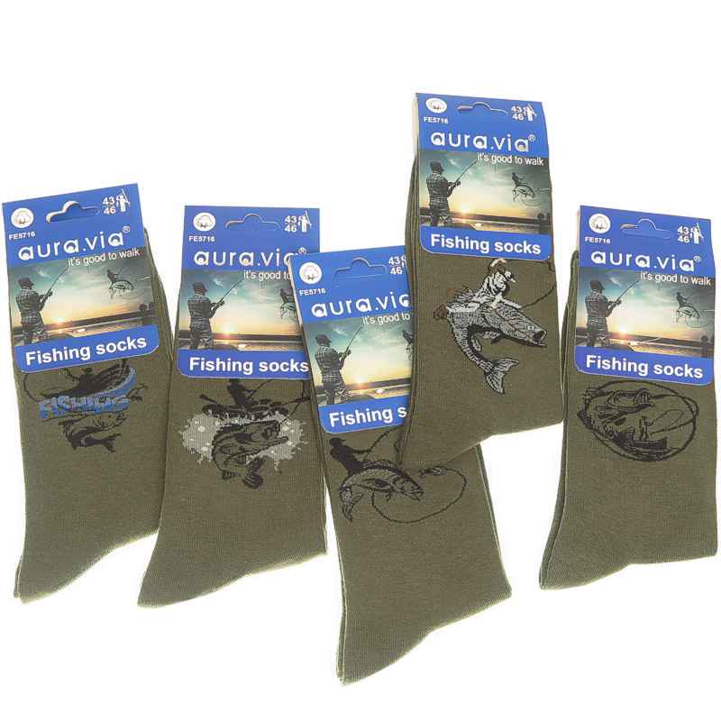 Zľava -36% Ponožky pre rybára 5ks Aura.via