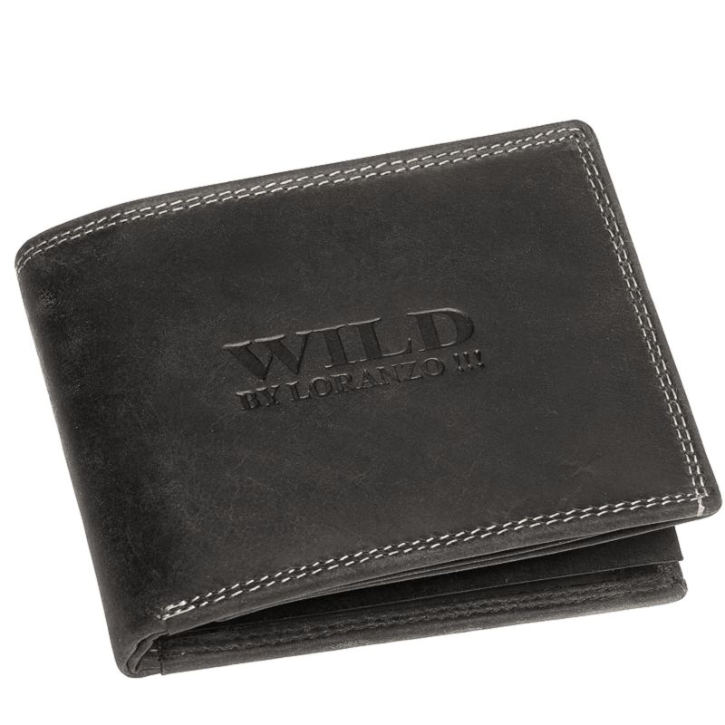 Kožená peňaženka WILD čierna 984