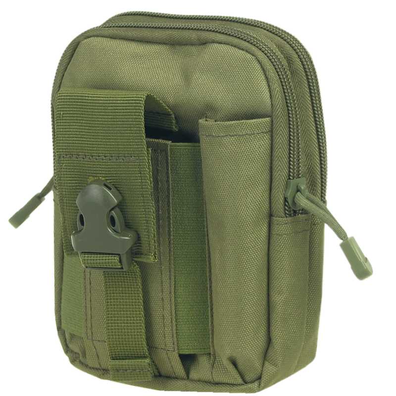 Taktická taška na opasok zelená army