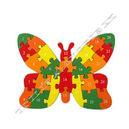 Puzzle drevené Motýľ