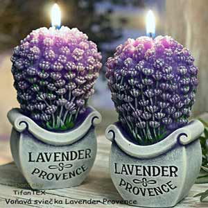 Voňavá sviečka Lavender 1ks Darčekové balenie