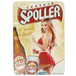 plechová retro ceduľa cerveja SPOLLER