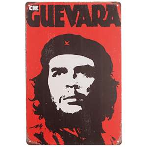 Plechová retro ceduľa Che Guevara 20x30cm