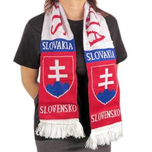 Šál Slovakia biely