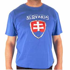 Tričko Slovakia slovenský znak modré