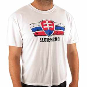 Tričko Slovensko slovenský znak biele