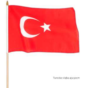 Turecko vlajka 45x30cm