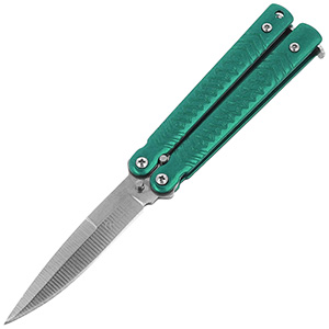 Motýlik nôž 16cm mini Albainox zelený