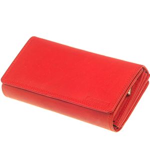 Kožená peňaženka dámska červená Loranzo No.432