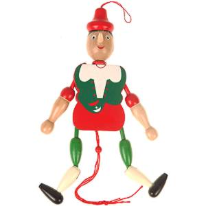 Pinocchio drevený Italia 20cm
