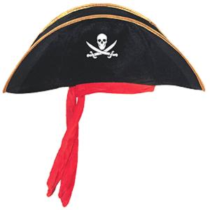 Pirátsky klobúk detský čierny