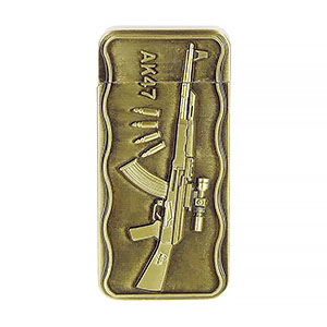 Zapaľovač AK47 zlatá patina