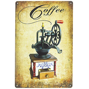 Retro plechová ceduľa Coffee 20x30cm