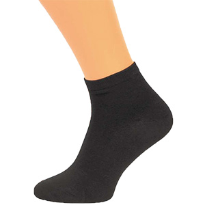 Pánske členkové ponožky Bavlna čierne 3 páry