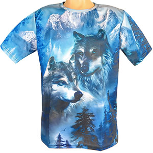 Tričko Vlk zima