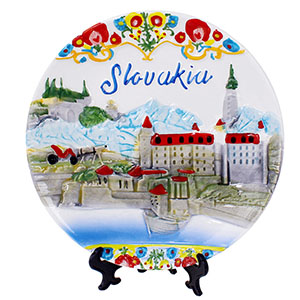 Porcelánový tanier Slovakia 3D 15cm