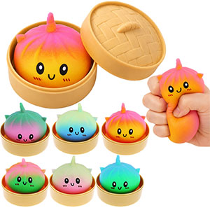 Squishy Dumplings Mystery box Rainbow knedľa 10cm