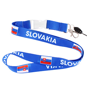 Šnúrka na kľúče Slovakia modrá